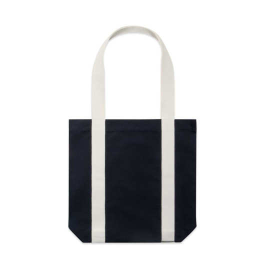 Harold Two Tone Tote Bags Navy Cream